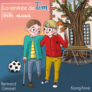 la rentrée de Tom bébé secoué, livre de prévention sur le syndrome du bébé secoué, du handicap et de l'acceptation de soir